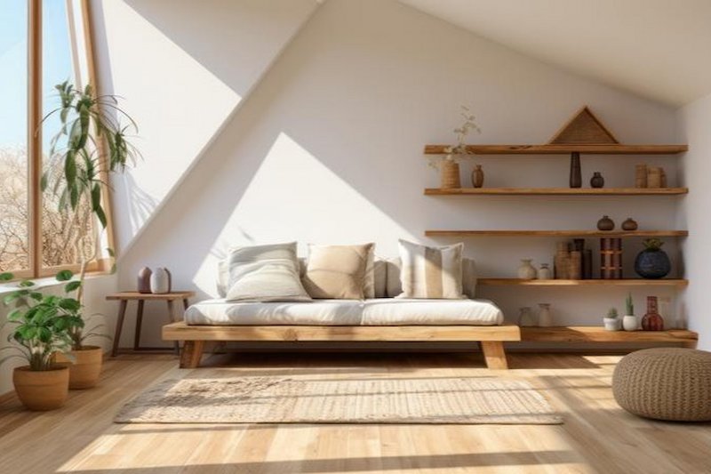 日の当たる部屋